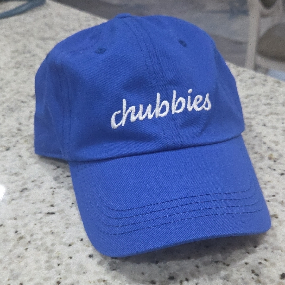 Chubbies Blue Cotton Dad Hat, Adjustable Strapback
